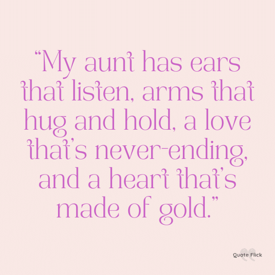 Aunts love quote