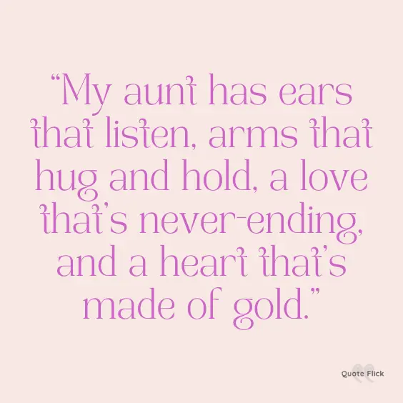 Aunts love quote