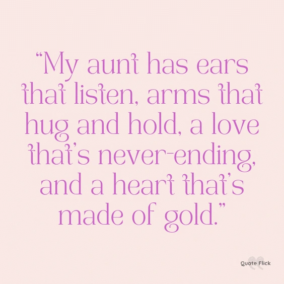 Aunts love quote