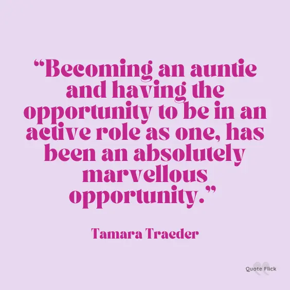 Becoming an auntie quote