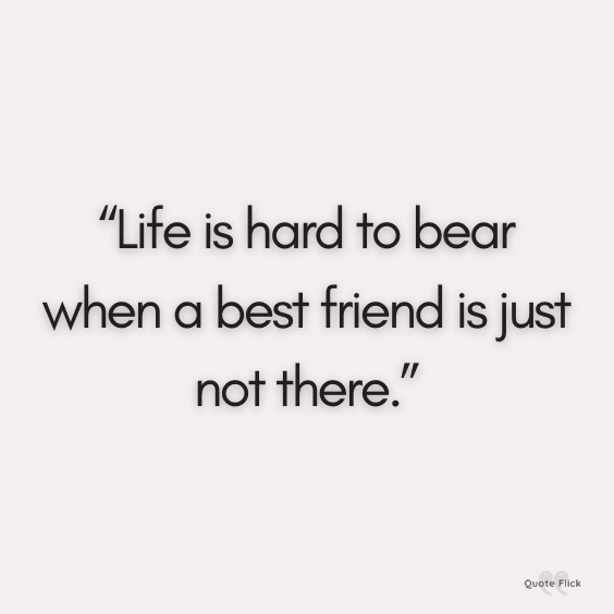 Best friend death quote