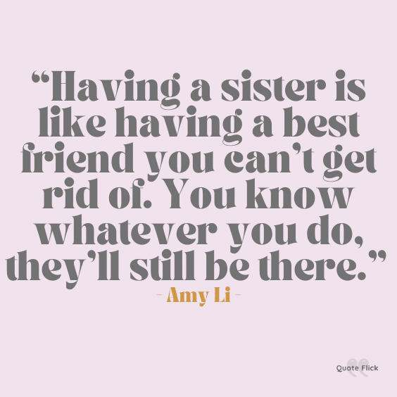 Best friend sister quotation