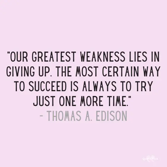 Encouragement quote Thomas Edison
