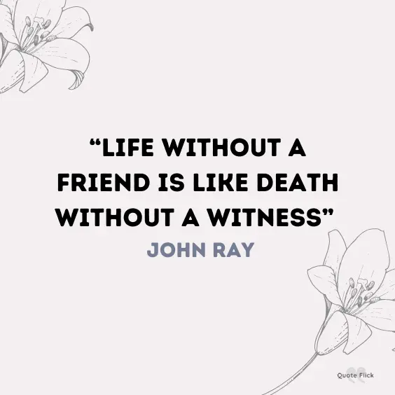 Friend death quote