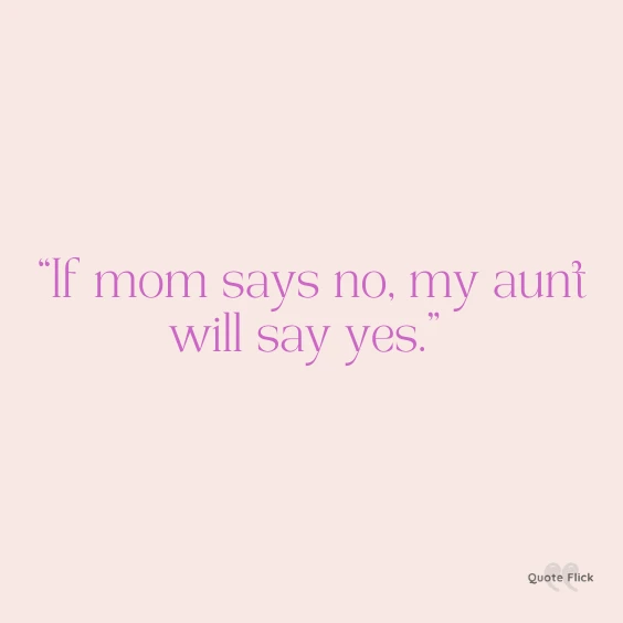 Funny aunt quote