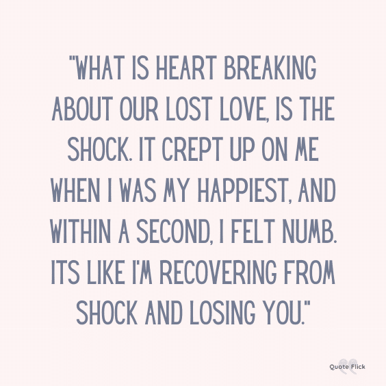 Heartbreaking quotes about love