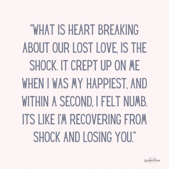 Heartbreaking quotes about love