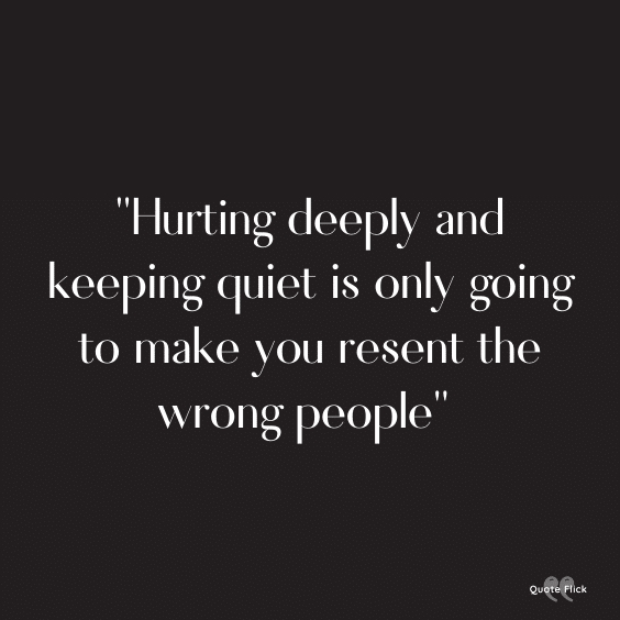 Hurting deeply quote