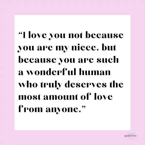I love you niece quotation