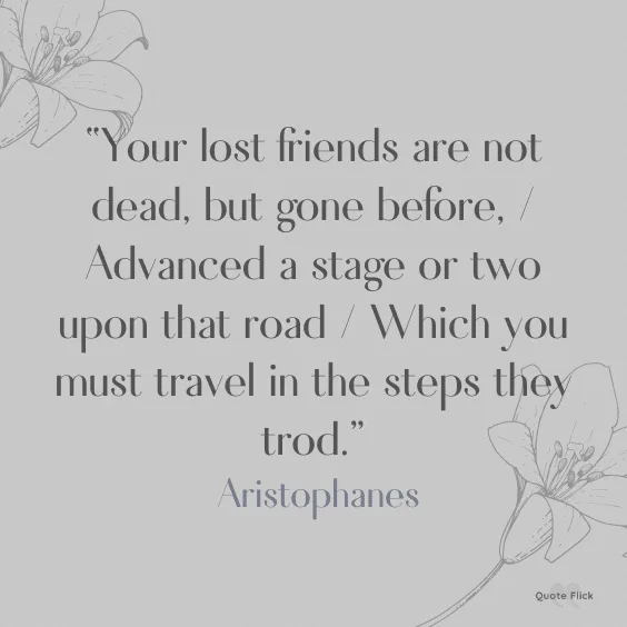 Lost friend quotations