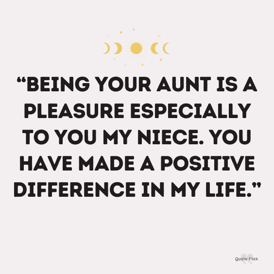 Love aunt niece quotation