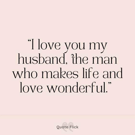 Love husband quote