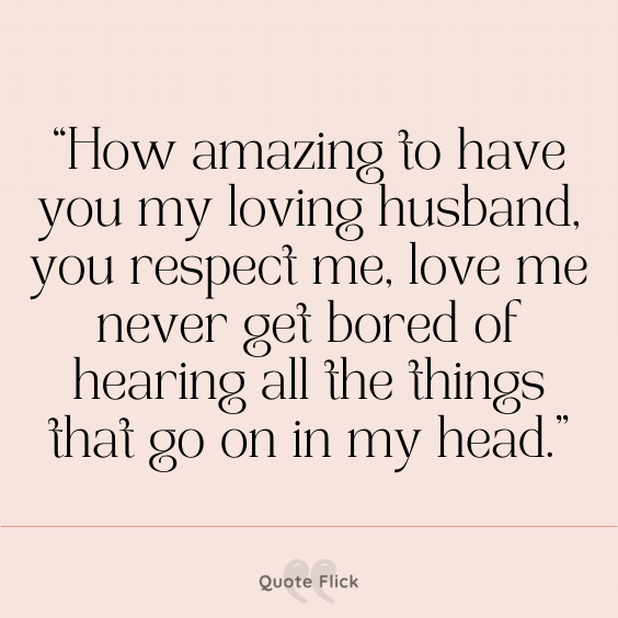Loving husband quote