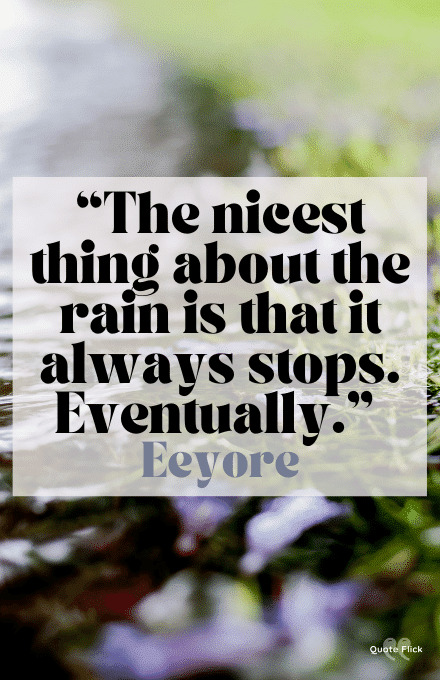Quotation about rain
