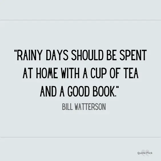 Quote about rainy day