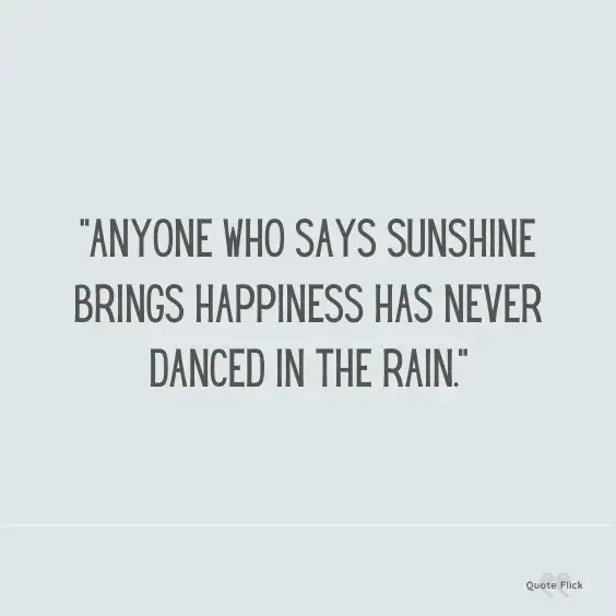 Quote about the rain