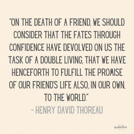 Quote death of a friend