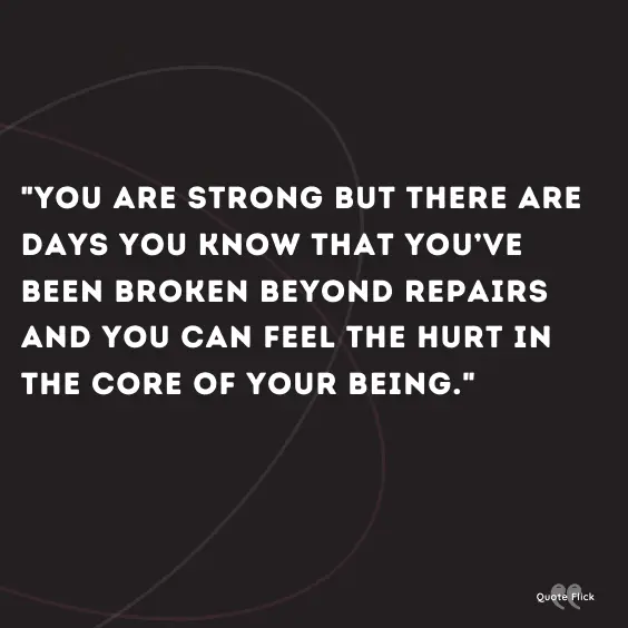 Quote on being hurt