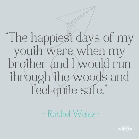 Rachel Weisz brother quote