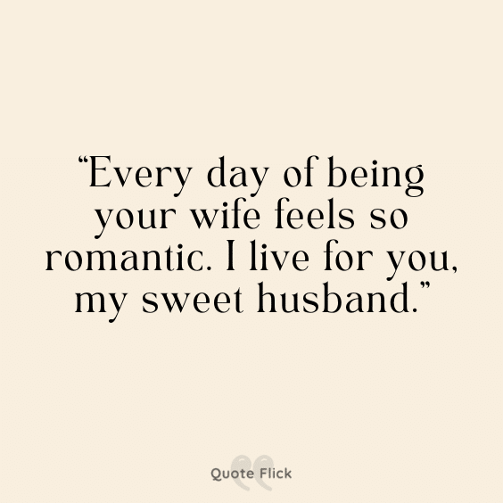 Romantic quote for husband