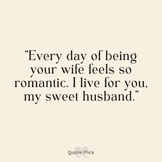 Romantic quote for husband