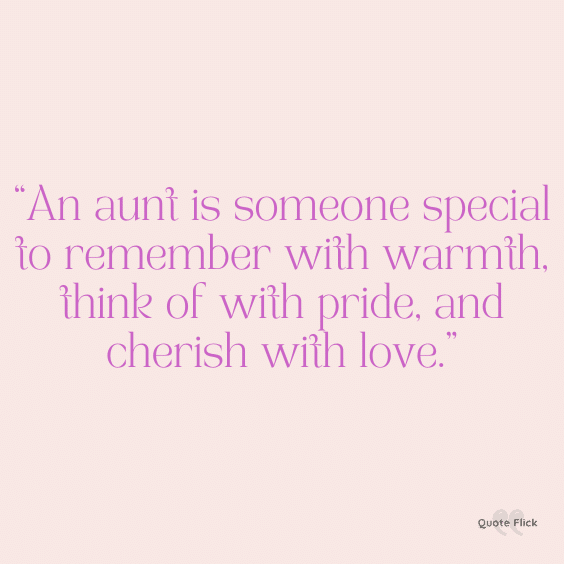 Special aunt quotation
