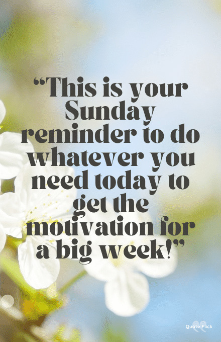 Sunday motivation quote