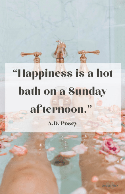 Sunday quote bath