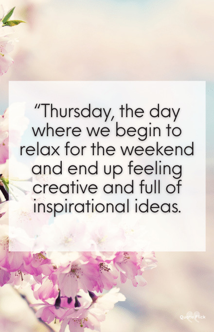 Thursday inspirational quotes
