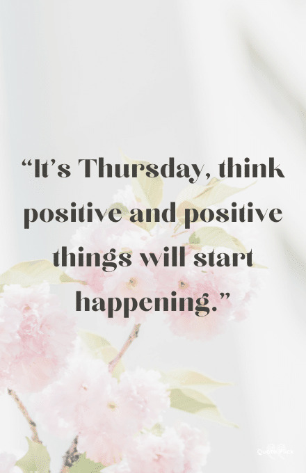 Thursday positive quotes