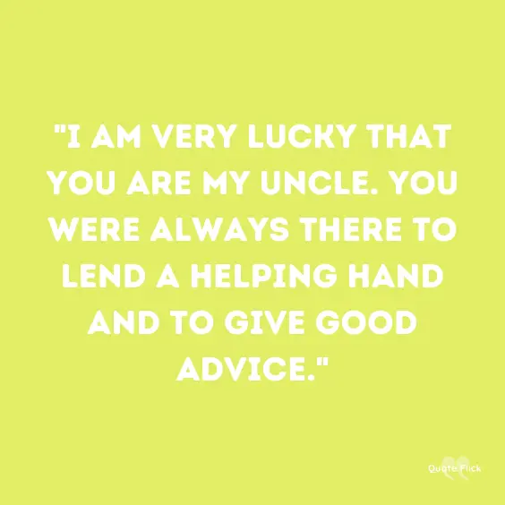 You are my uncle quote