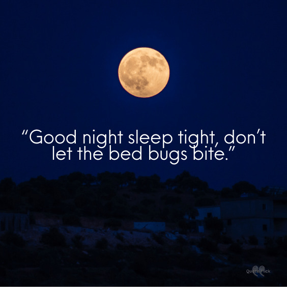 A goodnight quote