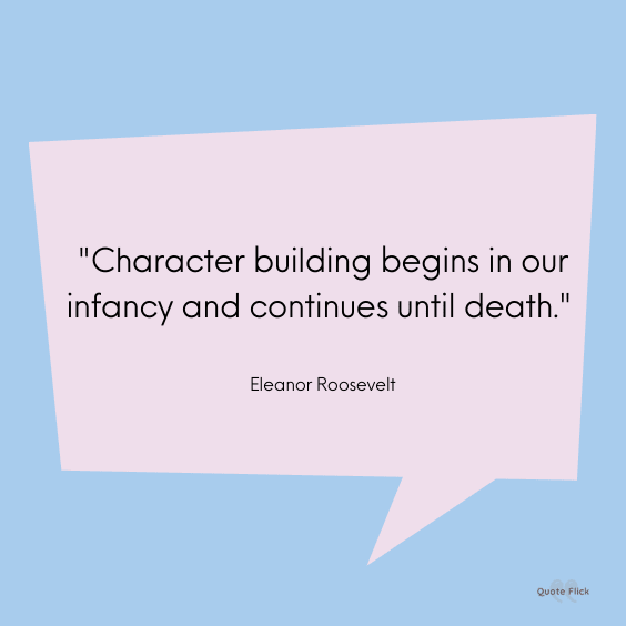 Building character quotes