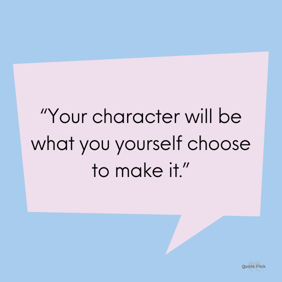 Character sayings