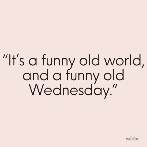 Funny wednesday quotes