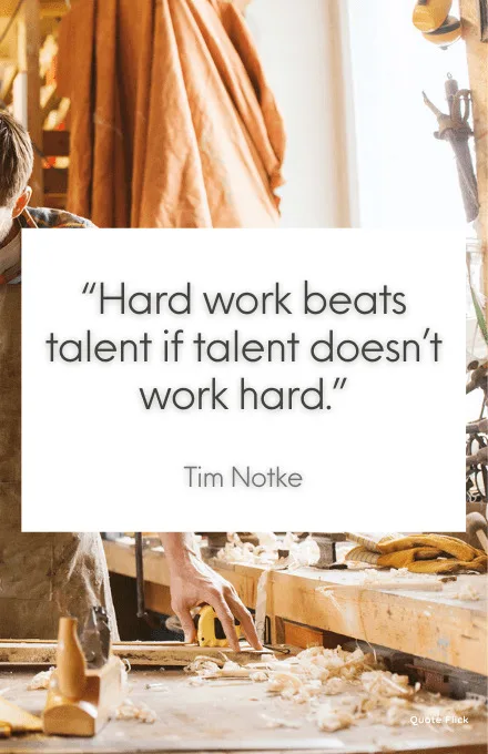 Hard work quote