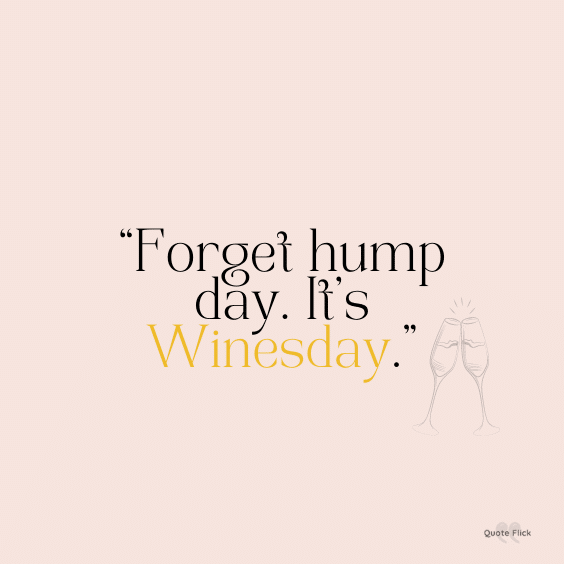Hump day quote winesday