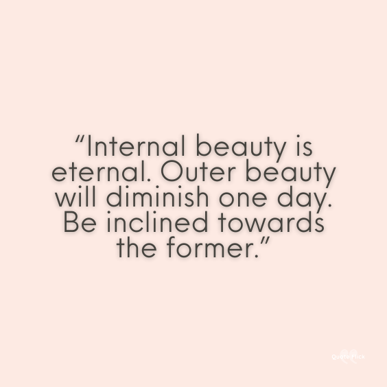 Internal beauty quotes