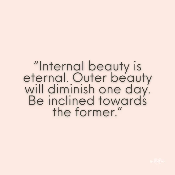 Internal beauty quotes