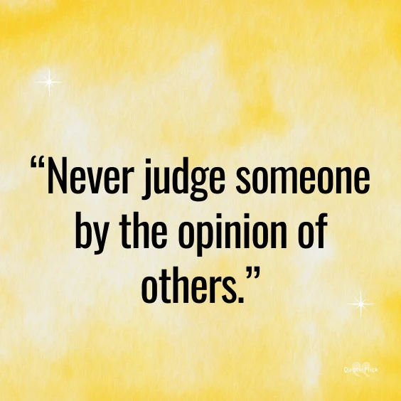 Judging someone quotes