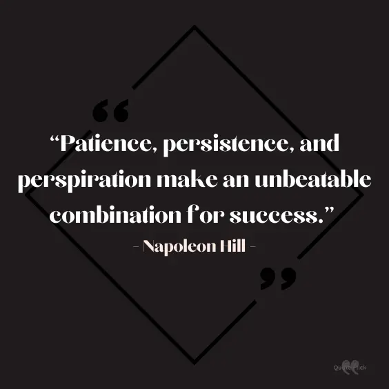Napoleon hill work ethic quote