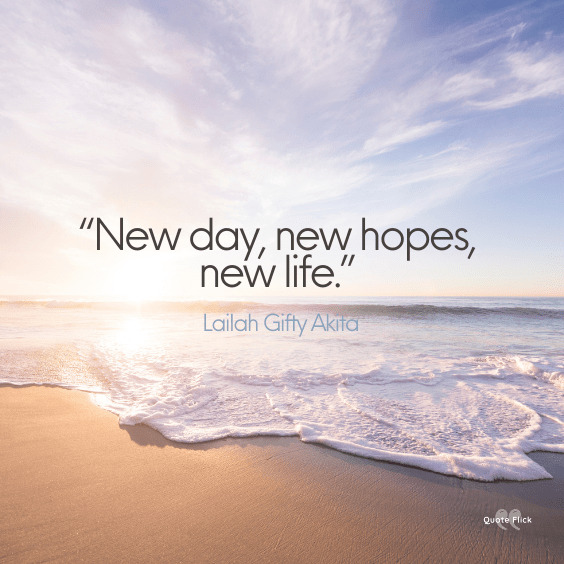 New days new life quote