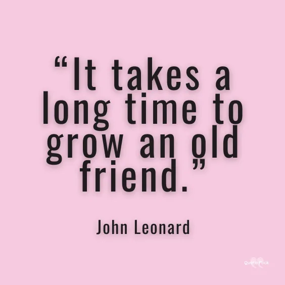 Old friend quotation