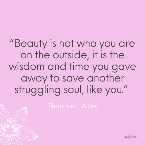 Outer beauty quotes