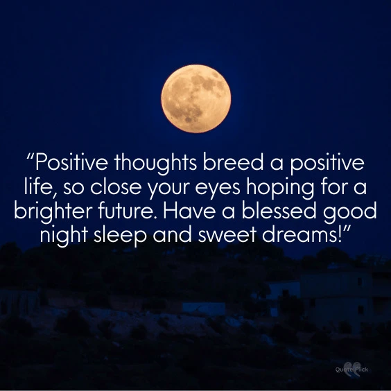 Positive night quotes