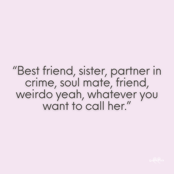 Quotation about partner in crime