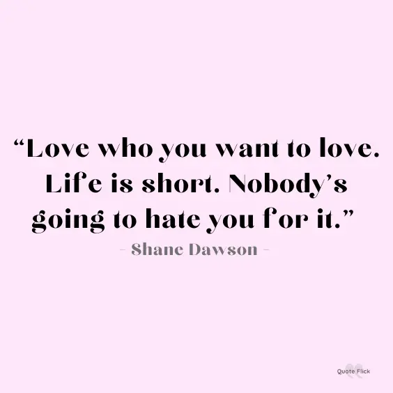Quotation life is short