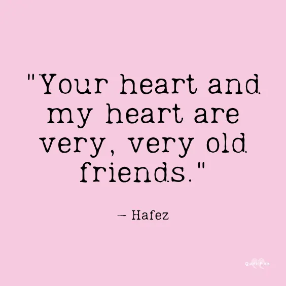 Quotation on old friends