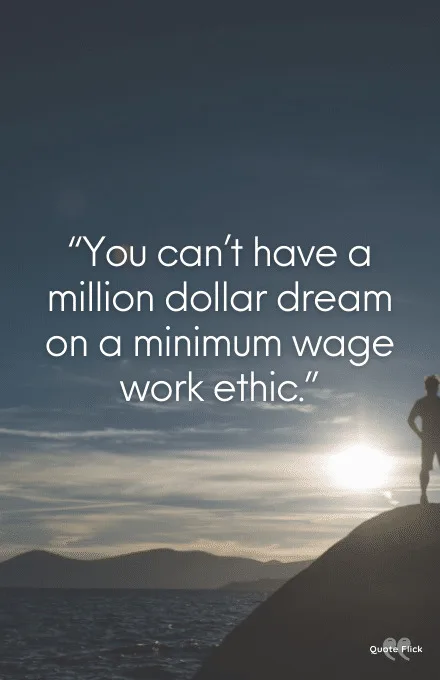 Quotation on work ethic