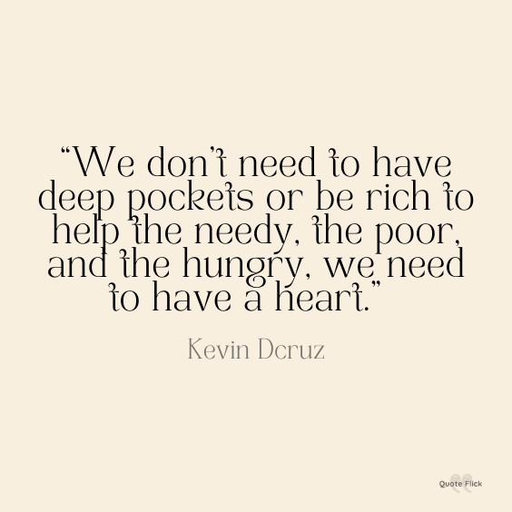 Quote about helping the poor